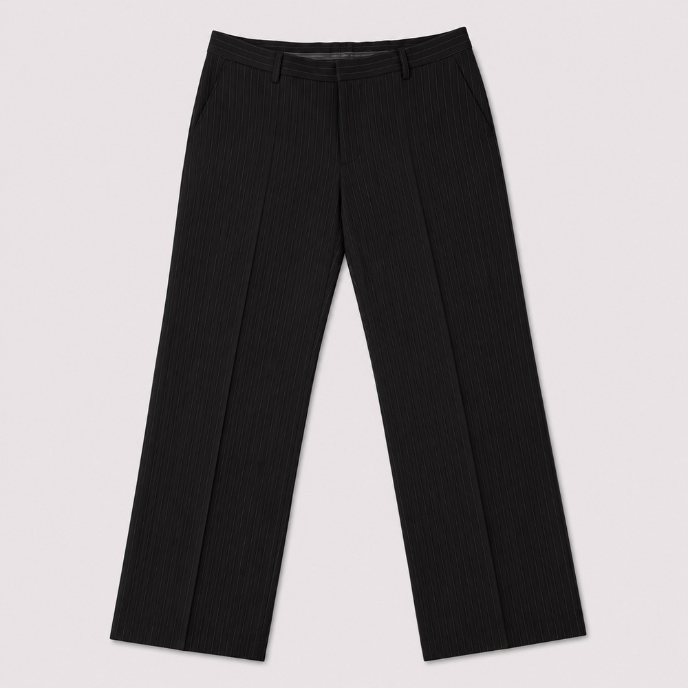 Express Design Studio Director Pants Mens 36x30 Black Pinstripe